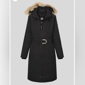 Canada Goose Black Whistler Parka with real Fur Trim